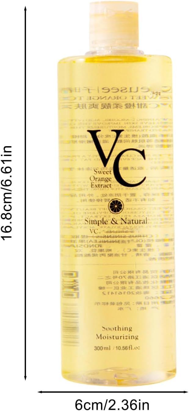 VC Toner Intensive - VC Toner Refreshing Hydrating Rejuvenating Deep Moisturizing Water Lotion for All Skin Types 10.56 Fl.Oz / 300ml