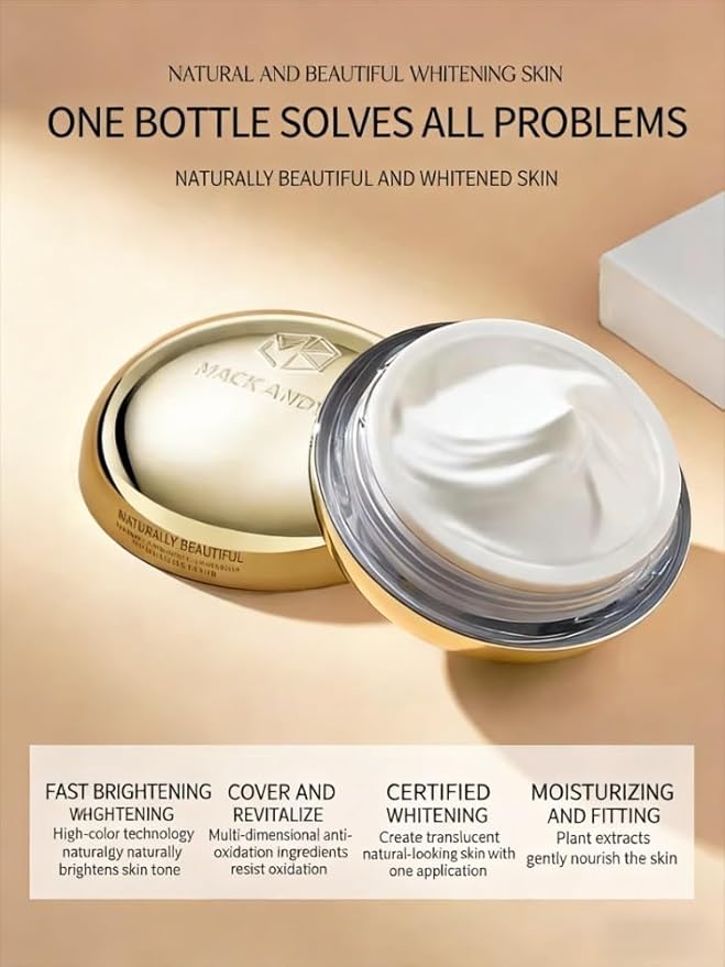 CC Cream with Brightening & Color Correction, Hydrating Moisturizer with Concealer, Natural Tone-Up Face Cream for Dull Skin, 50g - No White Cast, Sheer Coverage, Easy All-in-One Makeup Base