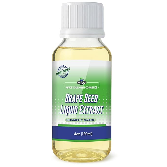 Grape Seed Liquid Extract - 120ml / 4.05 fl oz - Cosmetic Grade Botanical Ingredient, Non-Edible, Herbal Extract for DIY Skincare & Haircare