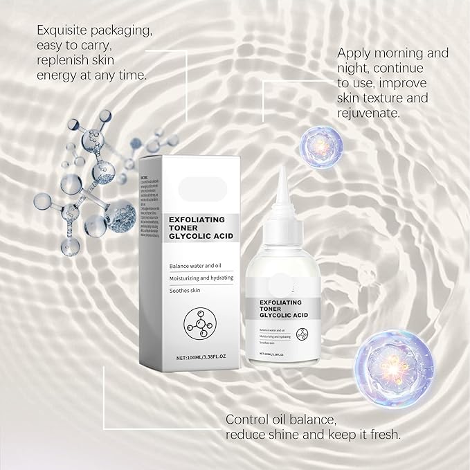 Exfoliating Hydrating Toner - Gentle Moisturizing Toner For Skin Purification, Pore Minimizing & Brightening(2PCS)