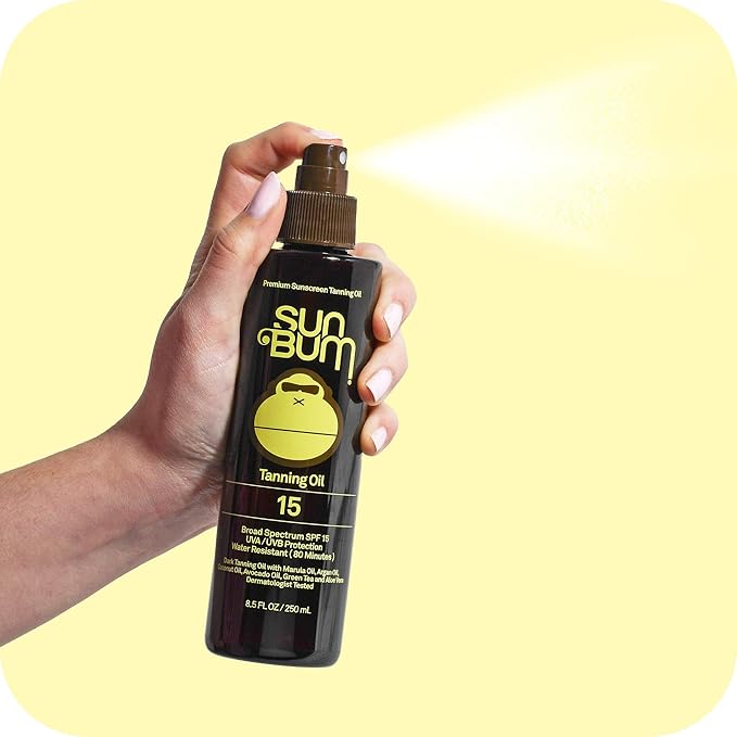Sun Bum Original SPF 50 Sunscreen Spray + SPF 15 Tanning Oil Bundle | Reef-Safe Sun Protection