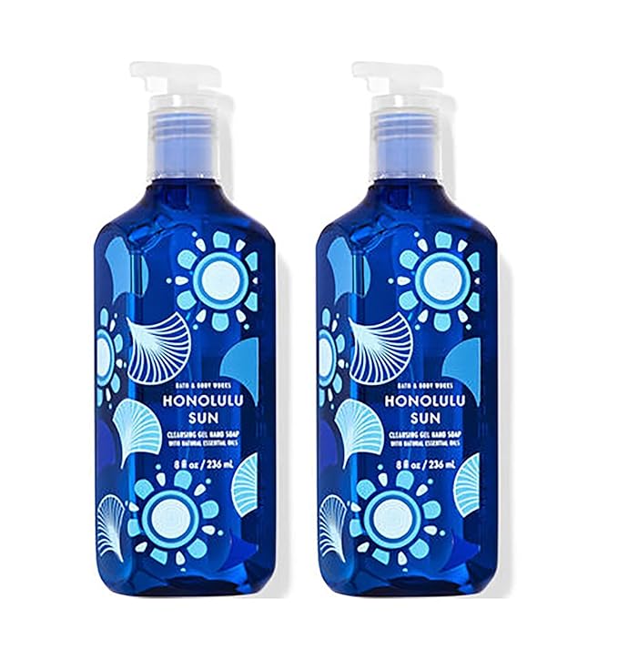 Bath and Body Works Cleansing Gel Hand Soap 8 Ounce 2-Pack (Honolulu Sun)