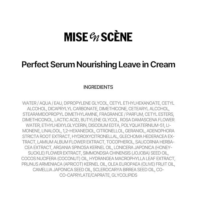 Mise En Scene Perfect Base Up Essence - Leaved In Conditioner for Heat Protectant, for Frizzy & Dry | Lightweight Cream Texture | Fast Absorbing | Smooths, Shine | Korean Hair Care (6.76 Fl. Oz.)