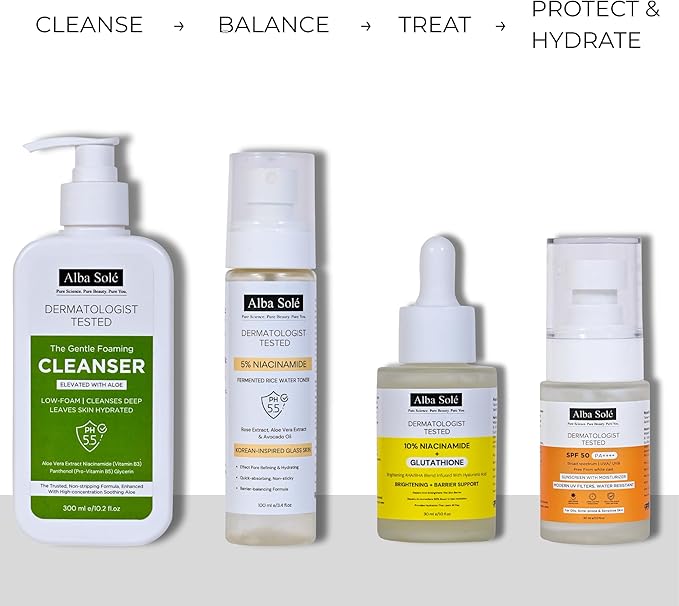 5% Niacinamide Face Toner with Fermented Rice Water | pH 5.5 Balancing Toner | Hydrates, Refines Pores & Brightens for Glass Skin | Dermatologist Tested | 100 ml (3.38 fl oz)