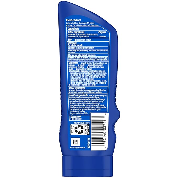 Coppertone Sport Sunscreen Lotion, Broad Spectrum SPF 70 Sunscreen Multi Pack, 7 Fl Oz, Pack of 2