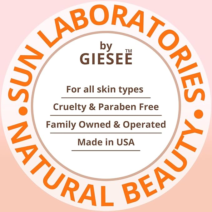Sun Laboratories By Giesee Dark Sunsation Very Dark Tanning Lotion 4 oz with Tanning Mitt - Non-Toxic Self Tanner Kit, Natural Sunless Tanning Lotion, Travel Size, Long Lasting, Includes Self Tan Mitt