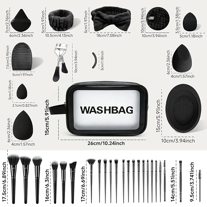 Makeup Brush Set, 62Pcs Makeup Brushes Set Professional, Multi-functional Makeup Brush Sets & Kits with Case Facial Makeup Accessories, Foundation Makeup Brush Kit Eye Make up Brushes & Tools