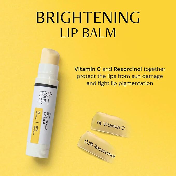 Deconstruct Daily Brightening Shield Trio: Gel sunscreen (50g) + Vitamin C Serum (30ml) + Brightening Lip Balm (4g) | Vitamin C Serum for Oily Skin (Pack of 3)