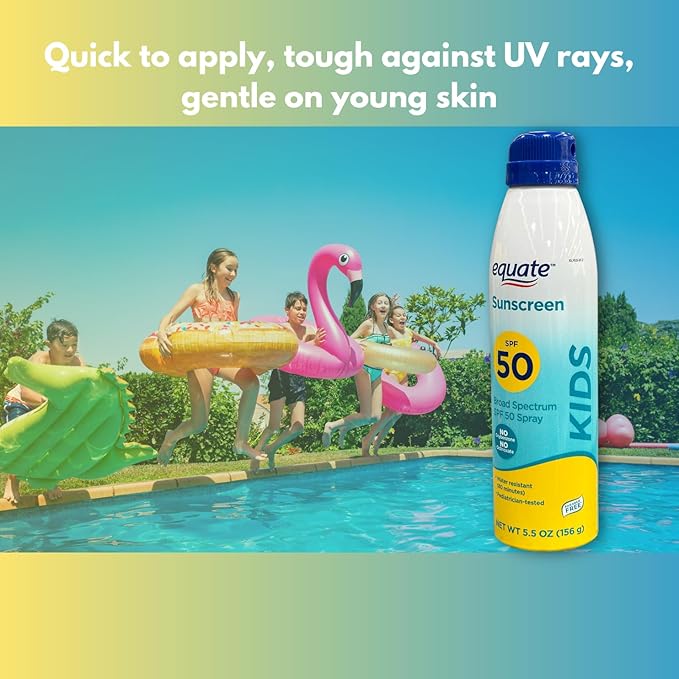 Sunscreen kids Spray SPF 50- Broad Spectrum,5.5 oz (Pack of 1)