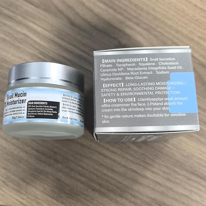 Snail Mucin 92% Moisturizer Daily Face Gel Cream, Crema de Baba de Caracol Original, Snail Secretion Filtrate Nourishing Cream, Moisturizer Face Cream Snail Mucin (2)