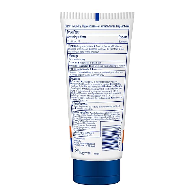 Banana Boat Sport Mineral Sunscreen SPF 50 Lotion, 5Fl Oz | Zinc Oxide Sunscreen Lotion, SPF 50 Sunblock, 5Fl Oz