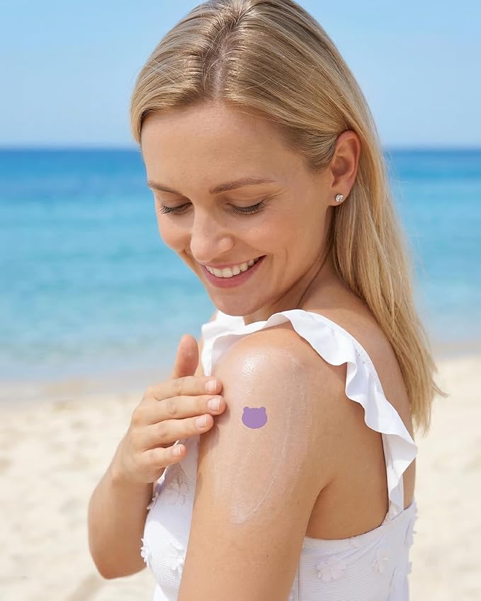 UV Detection Stickers for Sunscreen - 160 Count UV Detection Stickers, Know When to re-Apply Sunscreen, Sun Protection Reminder, 8 Cute Pattern Types