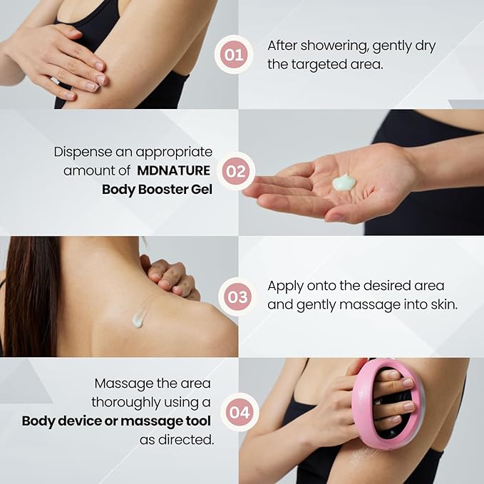 Body Booster Gel for Beauty Devices – Massage Gel for Firming, Toning & Smoothing | Ideal for Use with Massage Devices or Manual Massage | Appearance of Cellulite | 300ml / 10 fl oz