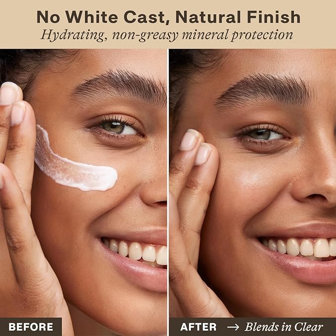 Mineral Face Sunscreen SPF 50 - Barrier Protection Hydrating Facial Sunscreen, Broad Spectrum Zinc Oxide, Lightweight Non-Greasy Daily SPF for Sensitive Skin