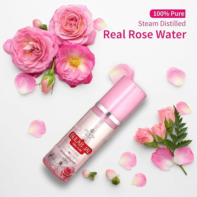 SENTA Pure & Natural Rose Water/Skin Toner - 100 ml - Steam Distilled - Gulab Jal - Organic - Chemical Free