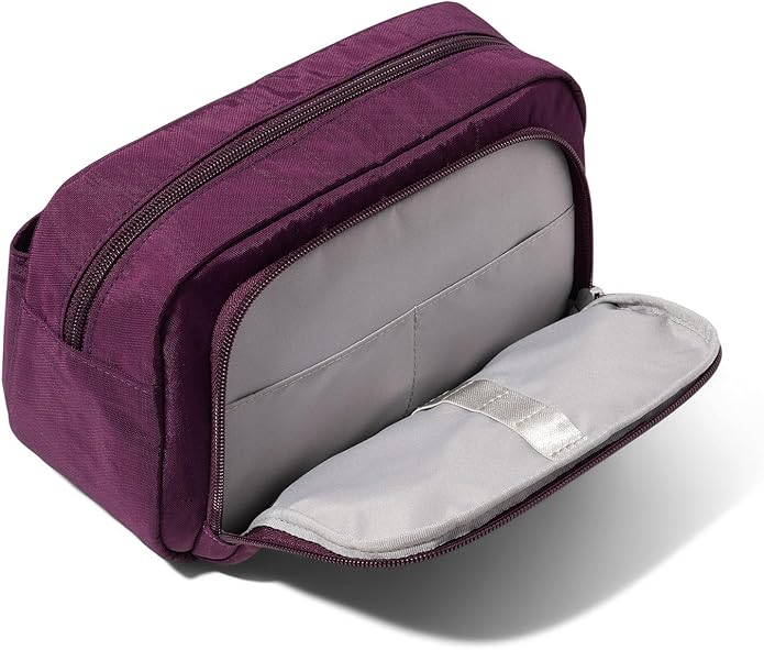 Pocket Cosmetic with Brush Organization - Lightweight 9.4”x5.5”x3.5” Makeup Bag - Travel Essentials Makeup Organizer