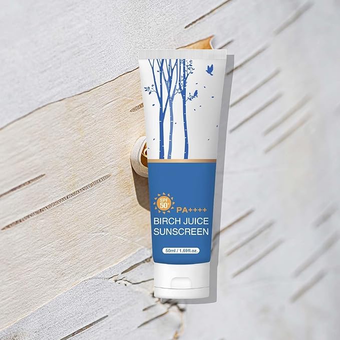 Birch Juice Sunscreen SPF 50+ - Daily Hydrating Facial Sunscreen, Broad Spectrum UVA/UVB Protection, Non-Greasy Moisturizer for Sensitive Skin, Vegan & Cruelty-Free 1.69 fl.oz (1)