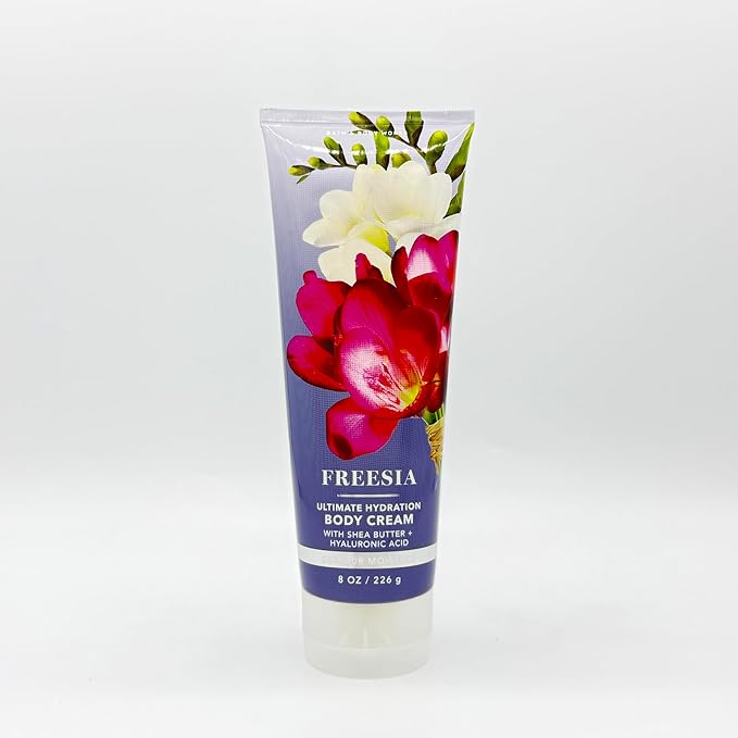 Bath & Body Works Freesia 8-Ounce Ultimate Hydration Body Cream 3-Piece Set