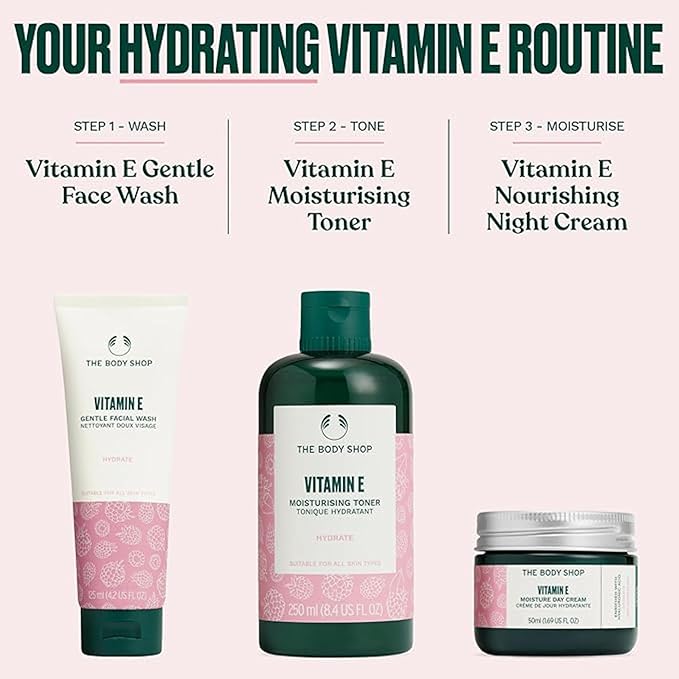 The Body Shop Vitamin E Hydrating Toner – Hydrates, Refreshes & Cleans – for All Skin Types – 8.4 oz