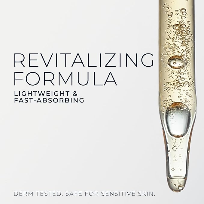 RoC Multi Correxion Revive + Glow 10% Active Vitamin C Serum for Face, Daily Anti-Aging Wrinkle and Skin Tone Skin Care Treatment, Brightening Serum , 1 Fluid Ounce (Packaging May Vary)