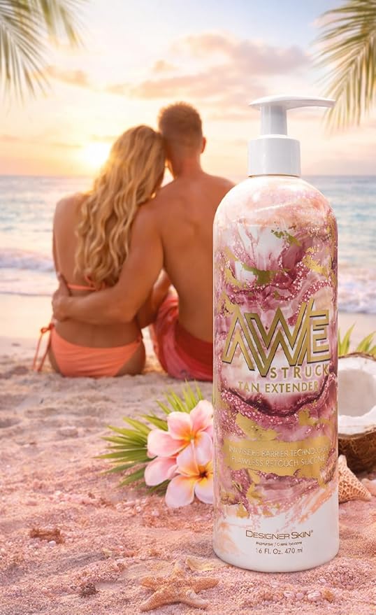 Awestruck Tan Extender Lotion 16 oz – Designer After Tan Moisturizer to Prolong, Hydrate & Protect Skin Color