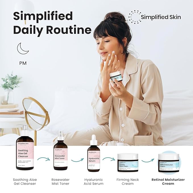 Retinol Cream for Face (3-Pack) – 2.5% Retinol Moisturizer for Fine Lines, Firming & Collagen Boost – Anti-Aging Night Wrinkle Cream with Hyaluronic Acid – 1.7 Oz