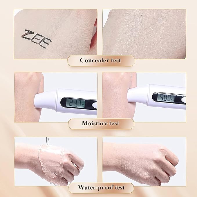 Foundation Cushion, CC Cream With Mushroom-Shaped Applicator, BB Cream Face Makeup Foundation for Mature Skin, Air Cushion to Even Skin Tone, Lifts And Moisturizes, Long-Lasting Makeup (Ivory)