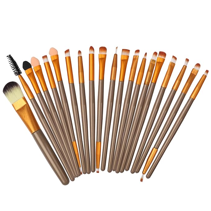 All in One Makeup Kit for Makeup storage bag 2X14 Colors Eyeshadow Palette Liquid Foundation Eyeliner Pencils Contouring Stick Lip Gloss 20Pcs Make up Brushes For Women Girls Teens (Black)