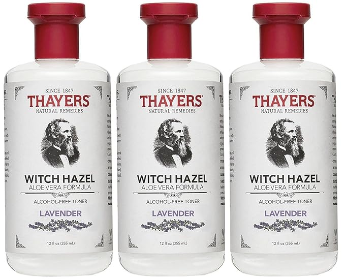 Thayers Alcohol-Free Toner, Lavender, Witch Hazel, 12-Ounces (Pack of 3)
