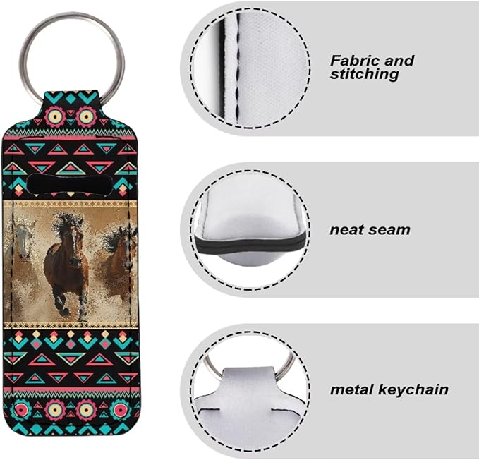 Pensura Chapstick Holder Keychain Fashion 5 Pcs Car Keychain Holder Portable Chapstick Holder Keep from Scratched and Dust