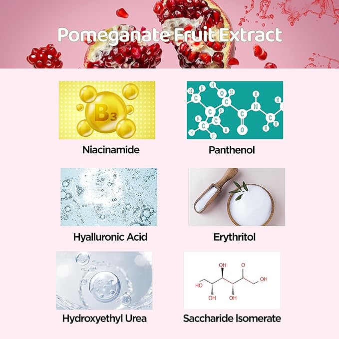 by.H Pomegranate Soothing Gel (30 PCS) - Revitalizing Gel with Natural AHA for Skin Elasticity, Hydration - Antioxidant Effects - Perfect for Wrinkle Prevention, Pure Aloe Vera Alternative
