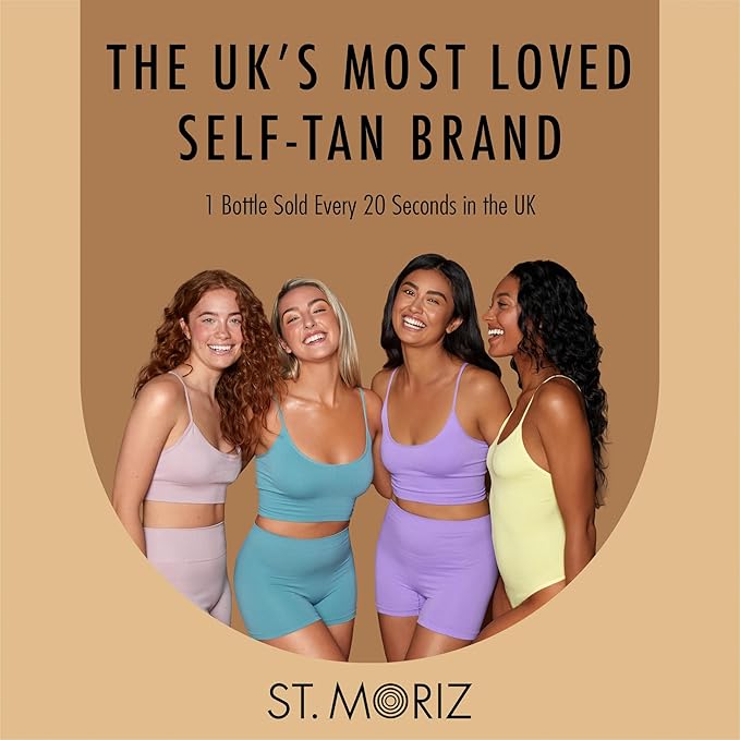 St Moriz Professional Medium Self Tanner Mousse - Sunless Instant Self Tanning Foam for a Deep, Natural Looking Fake Tan - With Aloe Vera & Vitamin E (6.76 fl oz)