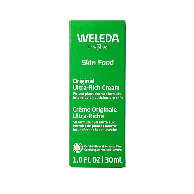 Weleda Skin Food Original Ultra-Rich Body Cream,1 Fluid Ounce,Plant Rich Moisturizer with Pansy,Chamomile and Calendula,(Pack of 2)