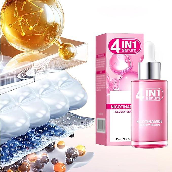 Korean 4-In-1 Super Essence Lotion Moisturizing Face Cream, Hydrating Facial Essence, Women'S Facial Toner, Nicotinamide Glossy Serum Used for Face (1)