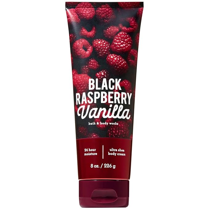 Bath and Body Works Black Raspberry Vanilla Triple Moisture Body Cream 8 Ounce
