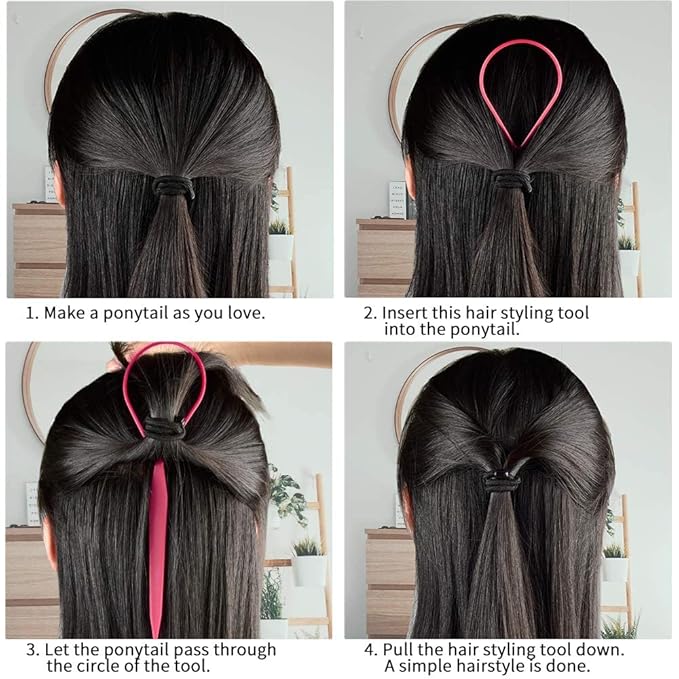 ® 2 Pcs Hair Braid Ponytail Maker Styling Tool