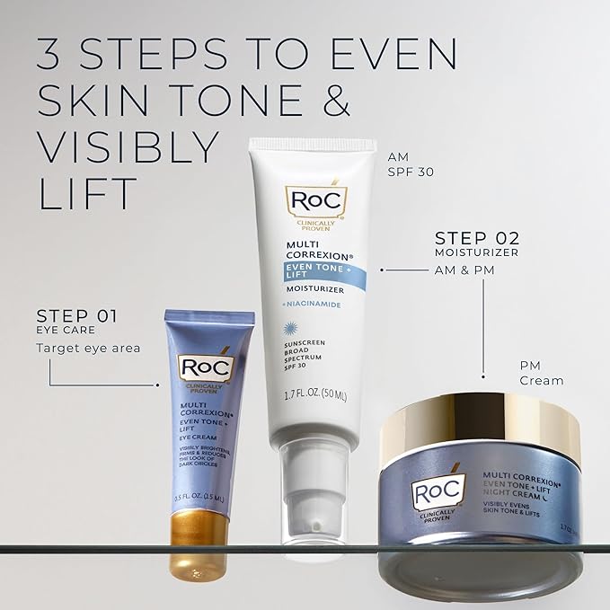 RoC Multi Correxion 5 in 1 Restoring, Anti Aging Night Cream for Face with Hexinol, 1.7 Ounces (Packaging May Vary)