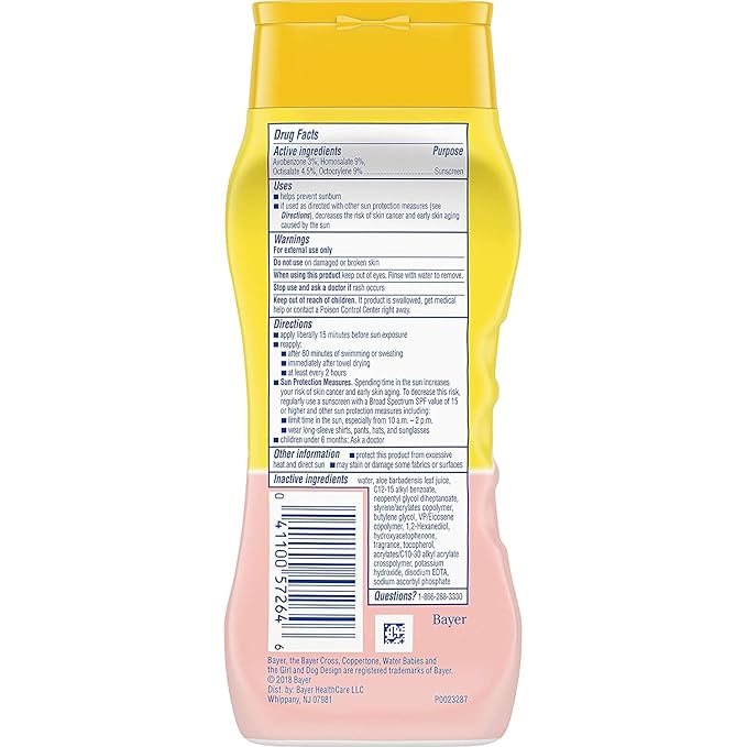 Coppertone Waterbabies Aloe & Vitamin-E Lotion SPF 50, 8 oz, 2-Pack