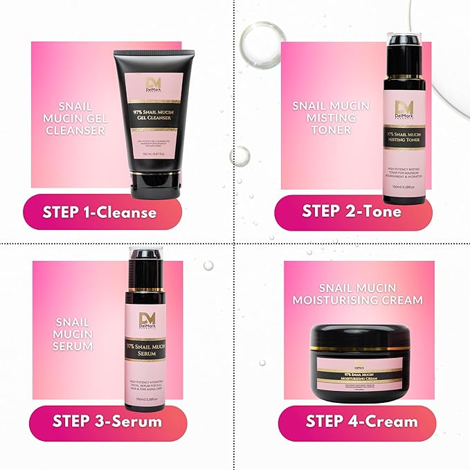Snail Mucin 97% Misting Toner - 100 mL, High Potency MIsting Toner for Maximum Nourishment & Hydration - Korean Skincare