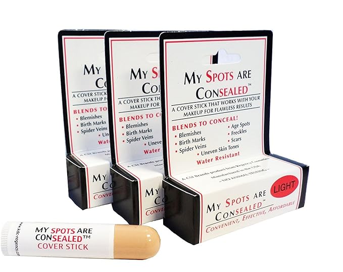 My Spots are Concealed LIGHT 3 Pack / Best concealer for face, body and back acne