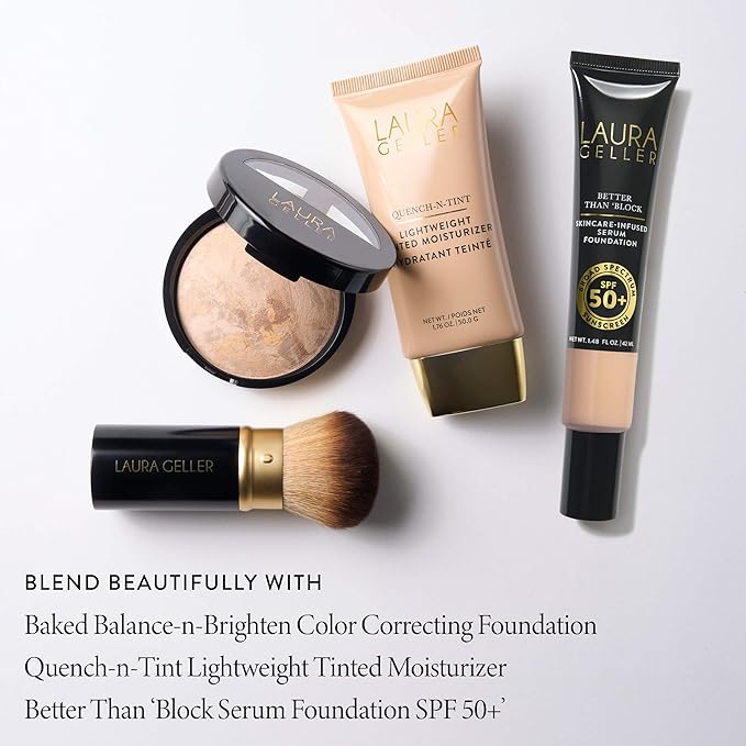 LAURA GELLER NEW YORK Blending Beauties Two-Piece Makeup Brush Gift Set for Powders and Foundation
