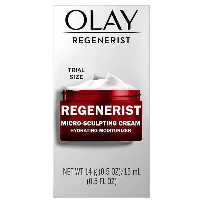 Olay Regenerist Micro-Sculpting Cream Face Moisturizer, Trial Size 0.5 oz