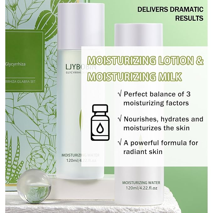 Face Essence Toner and Moisturizing Lotion,Lightweight Long-lasting Hydrating Face Toner,Day & Night Deep Facial Lotion & Moisturizer for All Skin Types