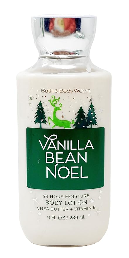 Bath and Body Works Vanilla Bean Noel Shower Gel, Body Lotion, Fine Fragrance Mist Daily Trio Gift Set 2018