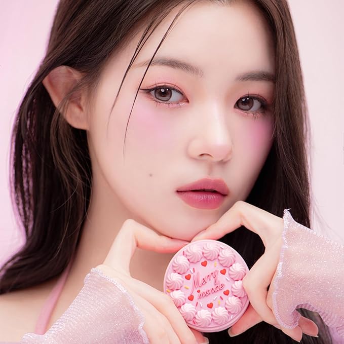 Merrymonde Happy Your Day Cushion, SPF40 PA++, Full Coverage, Pore Blurring, Hydrating Makeup, Korean Cushion Foundation with – Includes Puff & Refill (03 Sand, 1 Count)