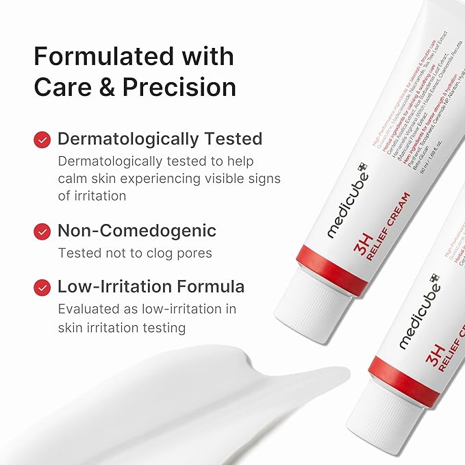 medicube Clarifying Pad & Soothing Cream Duo: Red Succinic Acid Pad and 3H Daily Daily Moisturizer | Gentle Exfoliation for Clearer, Radiant Skin | Balance & Comfort Care Routine