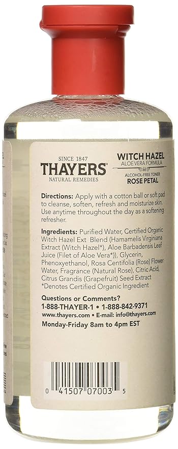 Thayer Witch Hazel Rose Alcfree
