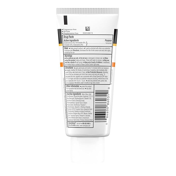 Neutrogena Clear Face Sunscreen Lotion for Acne-Prone Skin, Broad Spectrum SPF 30 Facial Sunscreen for Oily Skin, Fragrance- & Oxybenzone-Free Water Resistant, 3 fl. oz