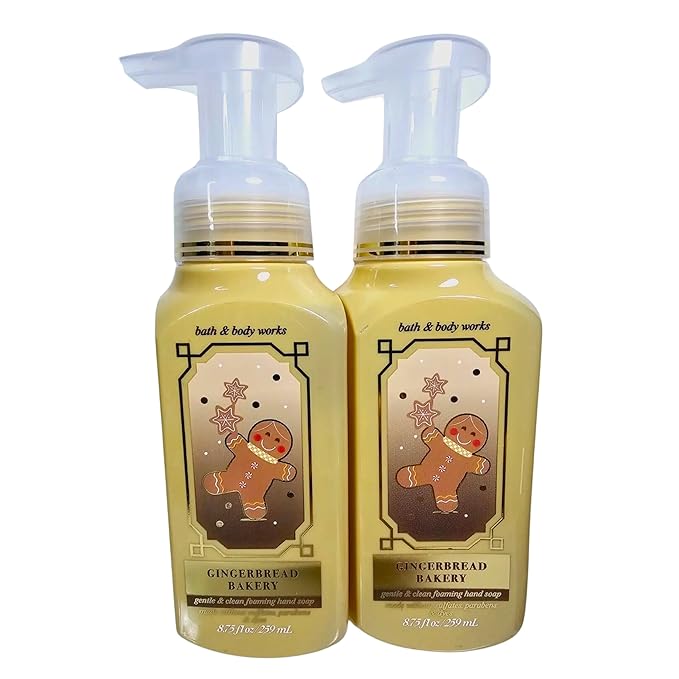 Bath & Body Works Foaming Hand Soap, Set of 2, 8.75oz Each (Gingerbread Bakery)