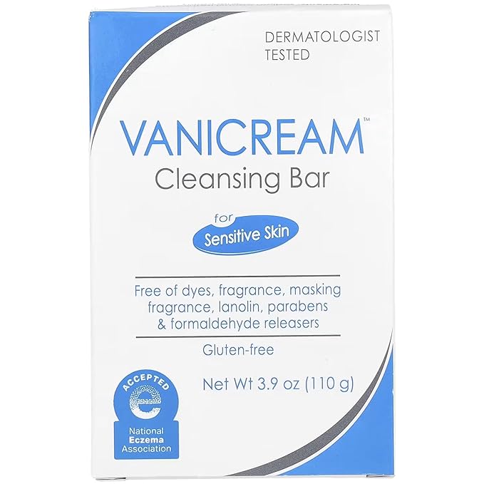 Vanicream Cleansing Bar for Sensitive Skin 3.90 oz (Pack of 8)